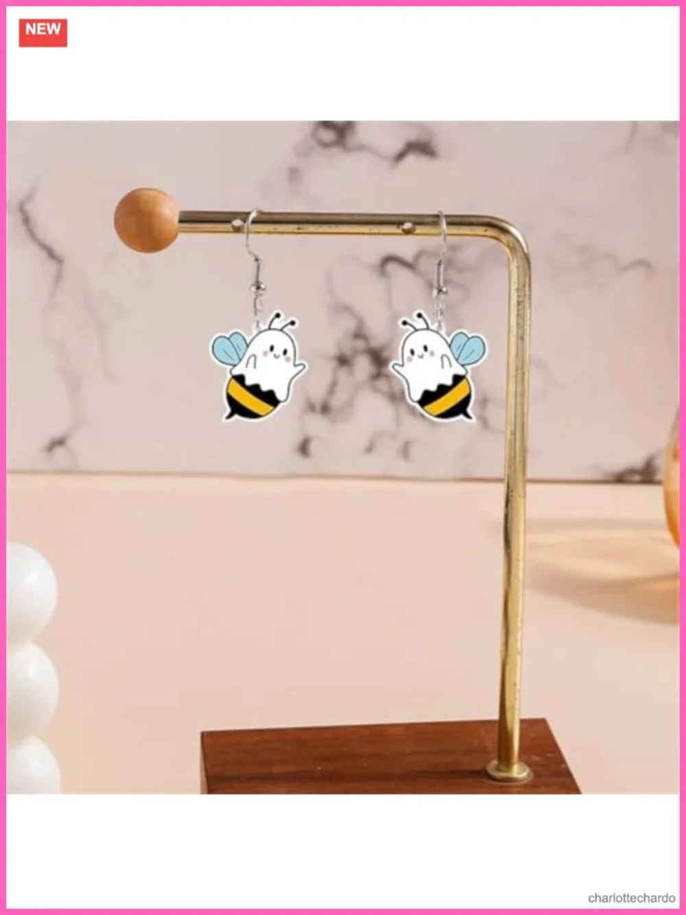 Halloween Ghost Pumpkin Acrylic Dangle Earrings Women Party